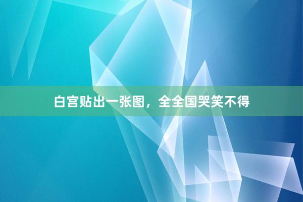 白宫贴出一张图，全全国哭笑不得